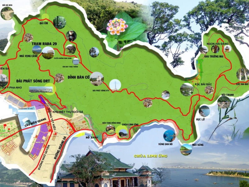 Giới thiệu bản đồ du lịch bán đảo Sơn Trà