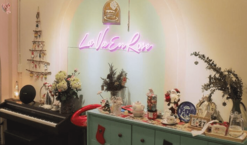 quán cafe đẹp ở hải châu La vie en rose 